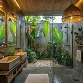 modern open bathroom designs in delhi, gurugram